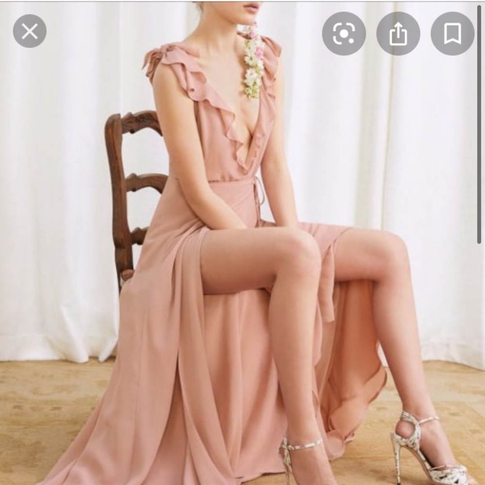Reformation Peppermint Dress in Blush
